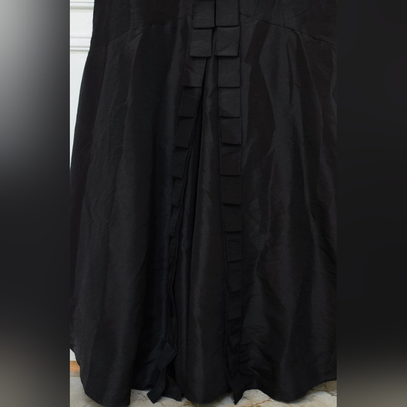 Badgley Mischka Black Strapless Floor Length Mermaid Gown Sz 10 Formal Prom Y2K - Picture 10 of 13